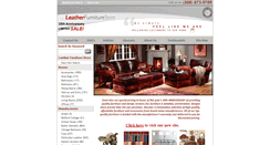 Desktop Screenshot of leatherfurniturestore.com